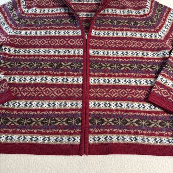 Cabela's Women's Full Zip LambsWool ￼Cardigan Sweater Size 2XLarge - Picture 2 of 8